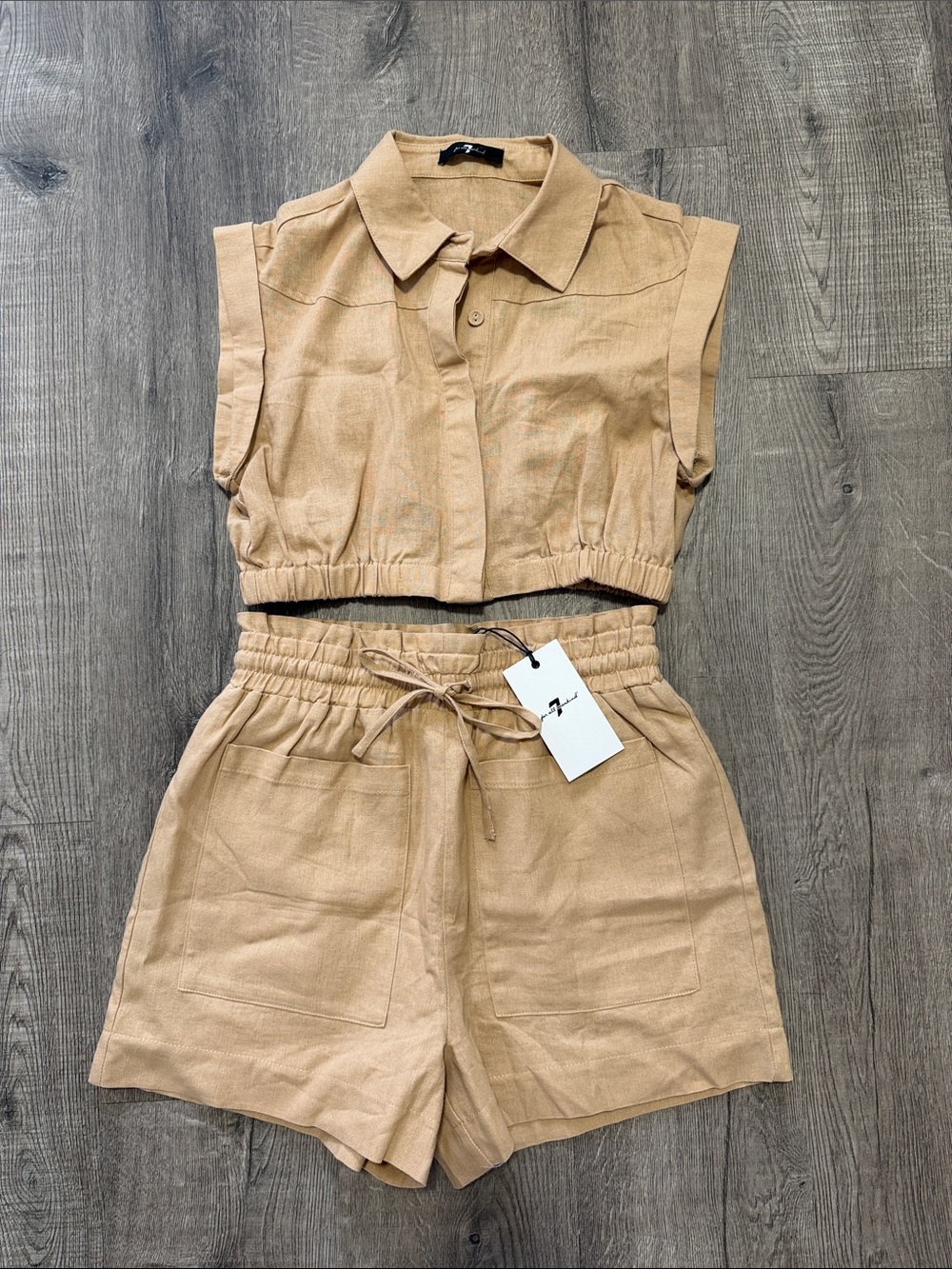 7 For All Mankind - Women’s 2 Piece Shorts Set